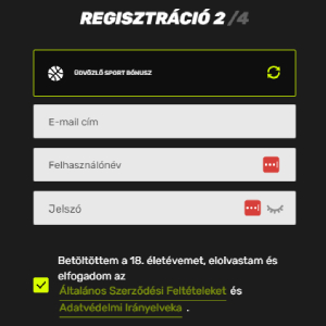 Sportuna regisztráció