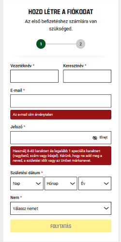 Unibet magyar regisztráció