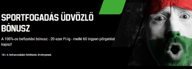 Üdvözlő sportfogadás Unibet bónusz